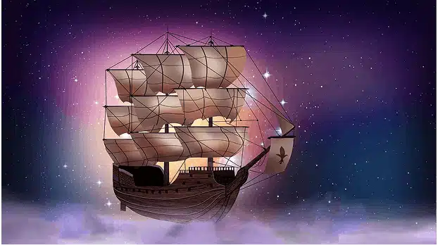 Navire symbolique représentant le voyage intérieur, l’imaginaire et la dimension spirituelle du parfum