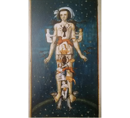 Représentation symbolique de l'âme dans la tradition alchimique et hermétique.