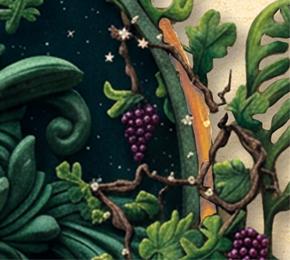 Vigne représentant Vénus, la sensibilité créatrice et l'âme éveillée.